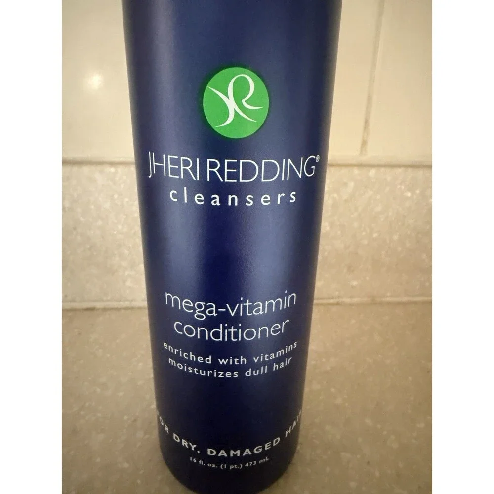 New! Jheri Redding Cleansers Mega Vitamin Hair Conditioner HTF Vintage 16 fl oz